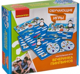 ВЕЧЕРИНКА ПИНГВИНОВ - обучающая настольная игра от Bondibon