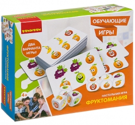 Обучающие игры Bondibon Настольная игра «ФРУКТОМАНИЯ»